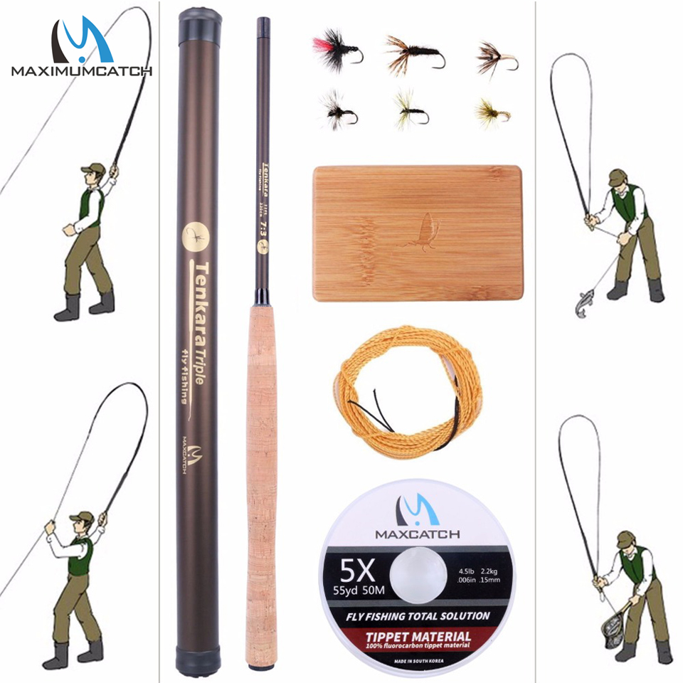 Fishing Rod Ice - Maximumcatch 9-13FT V-Tenkara Rod Outfit IM10/36T