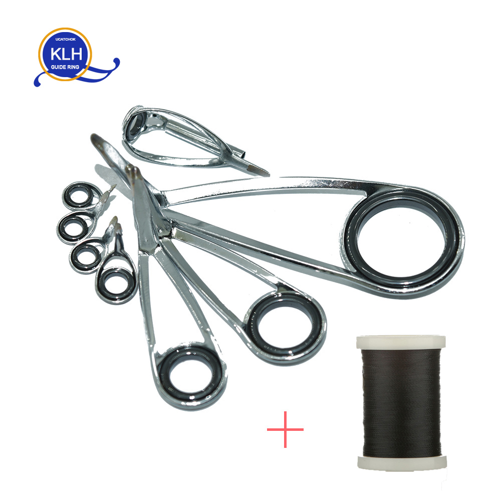 8pcs/Kit KLH Bracket Stainless - Fishing Rod Repair Kit ulasan dan harga